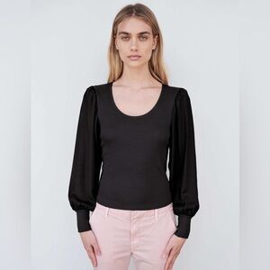 Sundry mixed media long sleeve top woman’s small